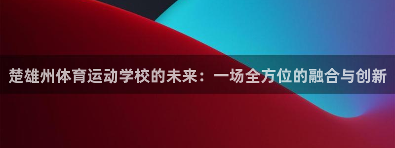 楚雄州体育运动学校的未来：一场全方位的融合与创新